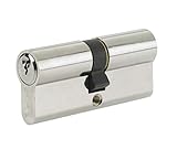 Yale B-ED3545-SNP Euro Double Cylinder, 3 Keys Supplied, Standard Security, Boxed, Suitable for All Door Types, Nickel Finish, 35:10:45 (90 mm)