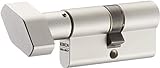IKON RW6 Knaufzylinder 35/40K inkl. 5 Schlüssel - Wendeschlüssel-Sicherheitszylinder - Sicherungskarte - Patentschutz bis 2036 (K=Knaufseite) - Gleichschließung