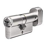 WINKHAUS N-Tra Knaufzylinder 30/30K inkl. 5 Schlüssel - Wendeschlüssel-Sicherheitszylinder - Sicherungskarte - Patentschutz bis 2029 (K=Knaufseite) (Einzelschließung)